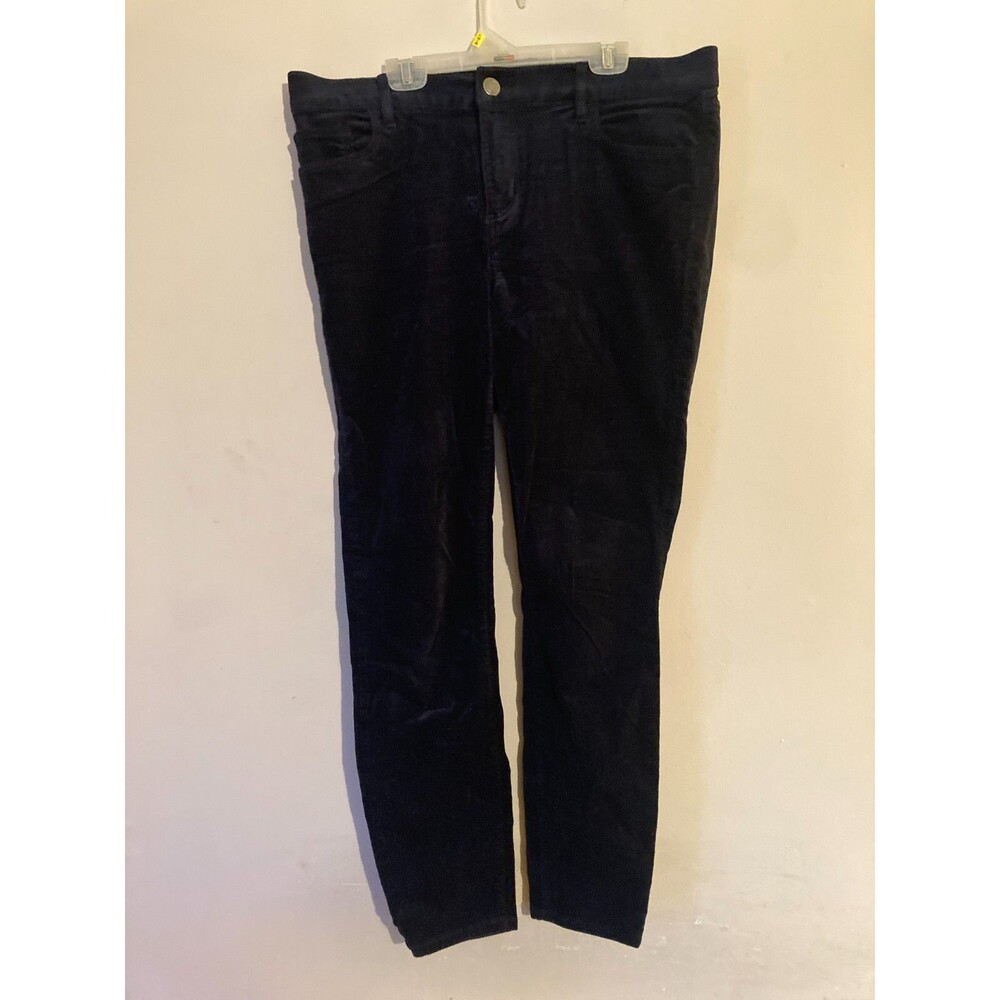 LOFT Womens Modern Black Skinny Jeans Stretch Mid Rise - size 8